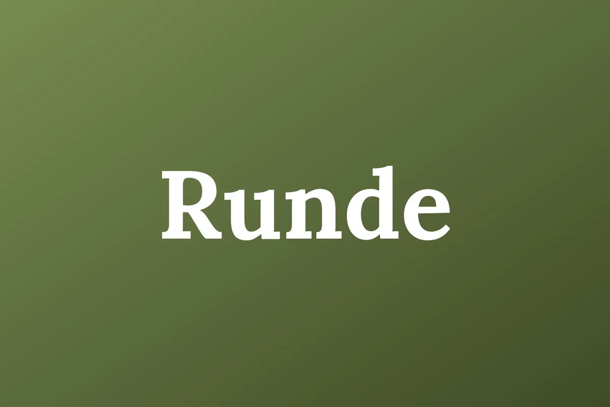 Colloquies Is Now Runde